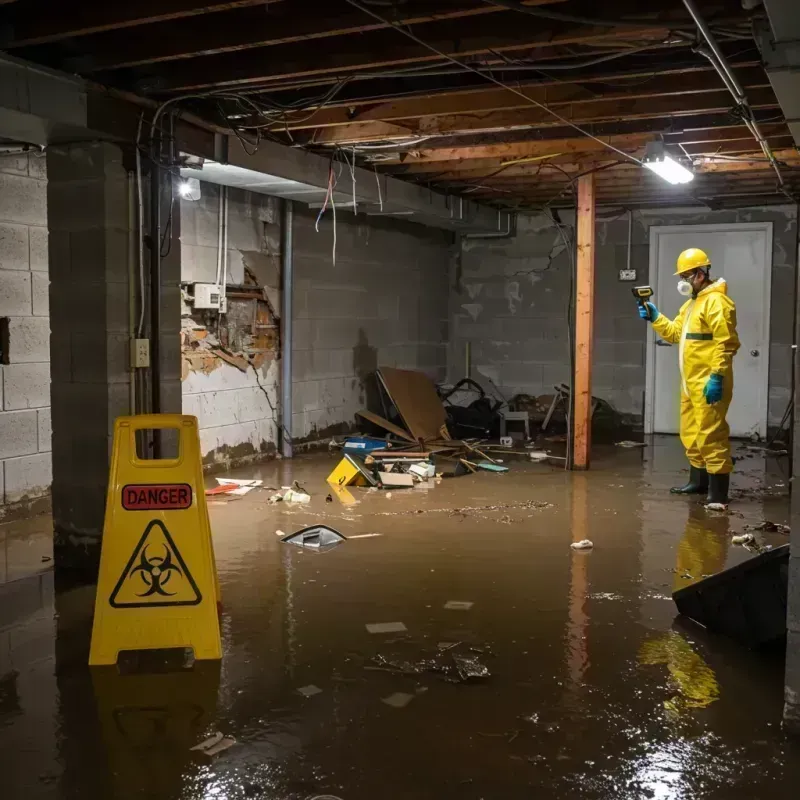 Flooded Basement Electrical Hazard in Douglass Hills, KY Property